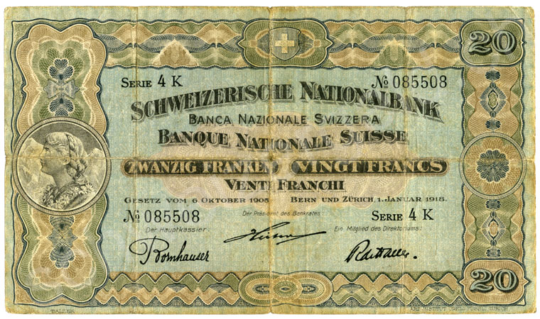 1000 francs, 1954, qualité belle