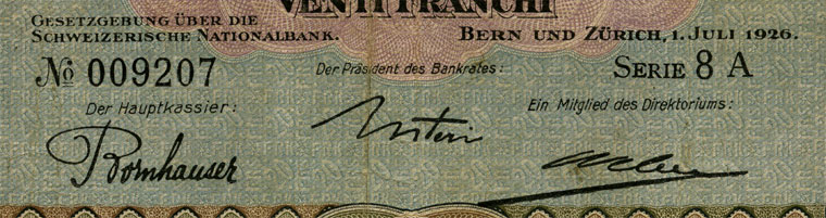 20 Franken, 1926