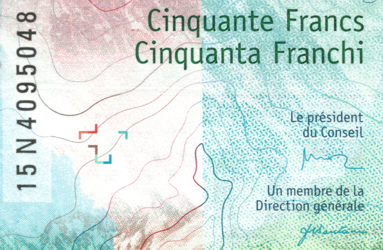 50 francs, 2015