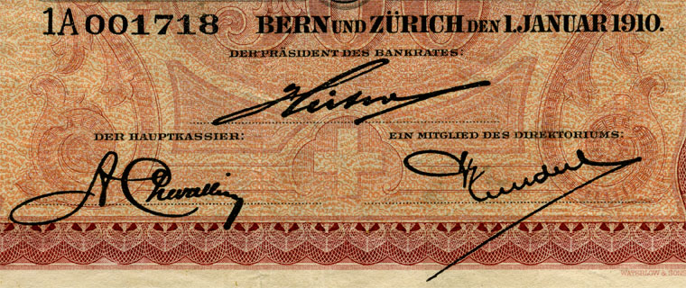 500 Franken, 1910