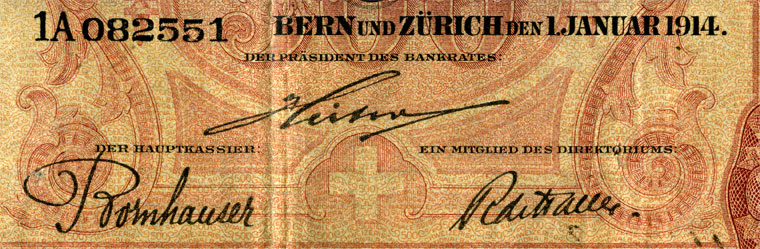 500 Franken, 1914