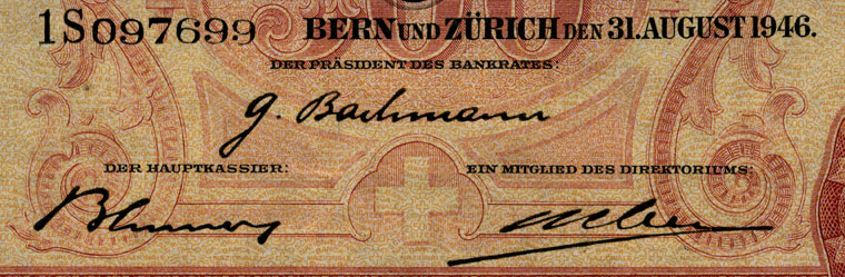 500 francs, 1946