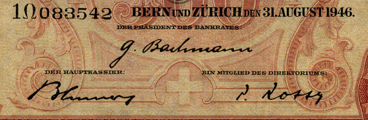 500 Franken, 1946