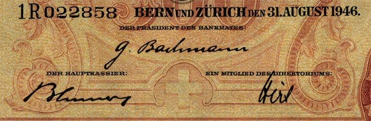 500 Franken, 1946